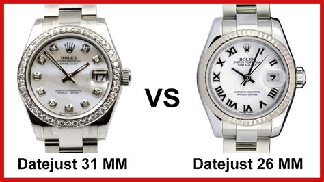 rolex watch 26mm|rolex 26mm vs 31mm.